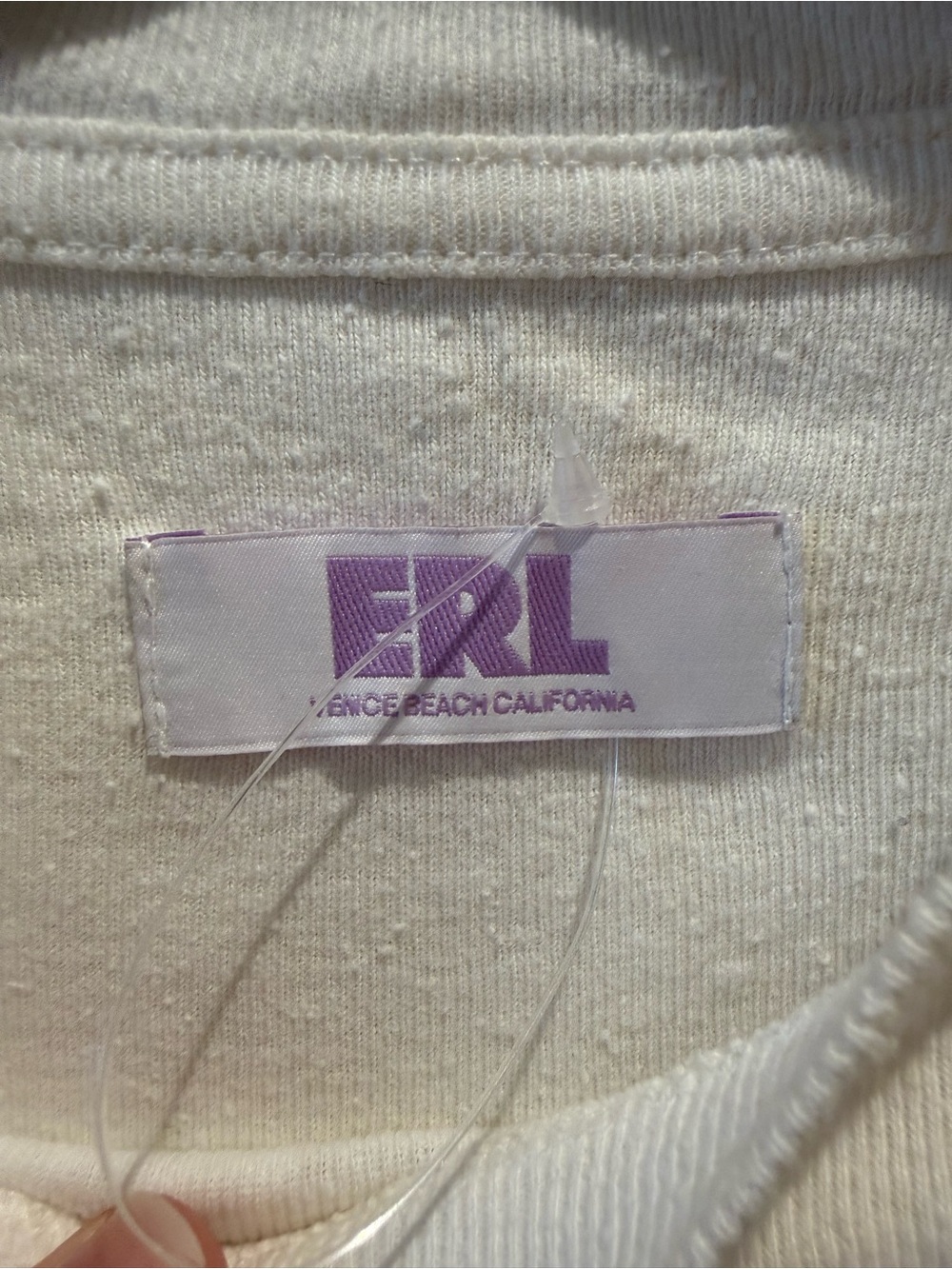 ERL 'Be Nice to Me' Cropped Tee size Small (approx) - Picture 6 of 7